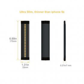 6 inch CRI90 SMD2835 3W 160LM Dimmable LED Under Cabinet Light DC 5V / 12V Black / Silver Finish Color Ultra Thin Stick On Under Counter Lighting