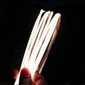 5mm Super Slim FCOB LED Strip 16.4FT/5M CRI90 480LEDs/m 7W/m 12V/24V Dimmable LED Light Ribbon Indoor Use