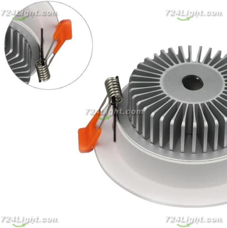 10 Pack 3W Dimmable Antifog LED Downlight CRI80 Flat Diffuser Ceiling Light -2-3/8'' Cutout