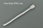 4 Pin 15.8CM Male Connector Cable for 5050 3528 5630 RGB LED light Strip Cord Clip
