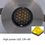 4PCS Pack 3W IP67 Waterproof LED Underground Light DC12-24V Stainless Steel Aluminum Outdoor Anti-Glare Honeycomb LED Step Light