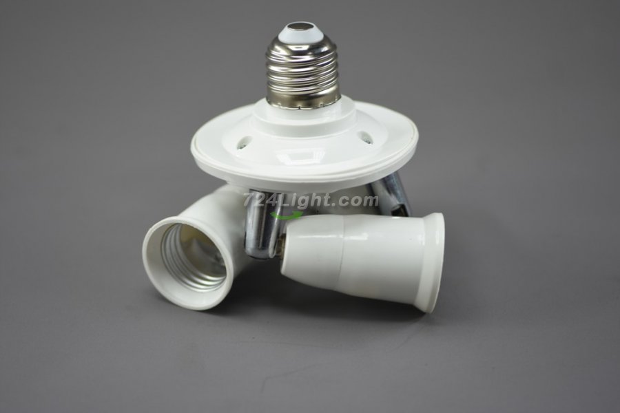 3 Way Light Socket Splitter E27 3 in 1 Adapter Splitter