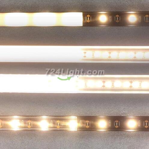 Black LED Profile U02 9x17mm U-Shape LED Aluminum Channel System