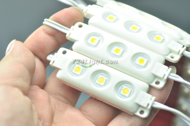 5050 SMD LED Injection Modules 5050 3 LED Modules Injection Molding 78x15MM 12V 0.75W Waterproof Modules