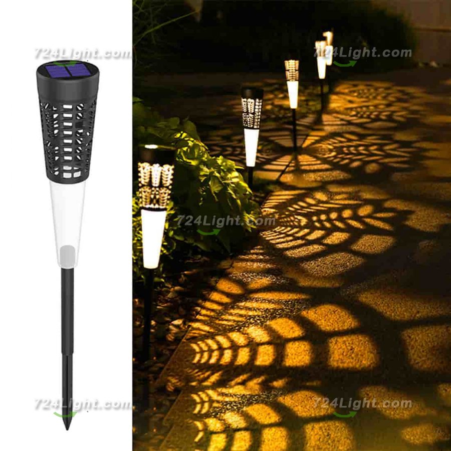 Solar Garden Lights, Waterproof Multi-Colored Solar Landscape Lights for Yard, Patio, Walkway, Garden Decor(2 Pack)