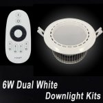 6W Dual White LED Downlight Kits