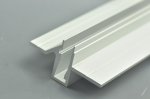 LED Recessed aluminum profile for Shelf Light with glass insert install glass LED Extrusion