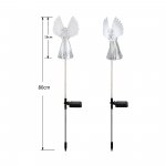 Solar Angel Lights, 2 Pack Outdoor Solar Garden Lights, IP65 Waterproof Color Changing for Cemetery Grave Garden Yard Lawn Decoration