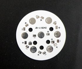 6-7W LED High Power Aluminum Plate 6-7 Series connections Diameter 50mm