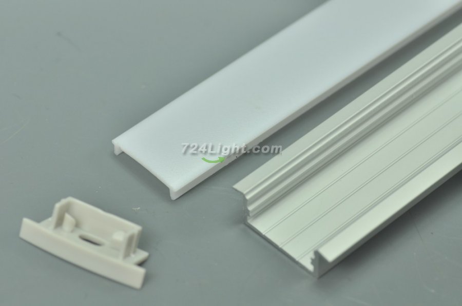 Wholesale Super wide 20mm Strip Recessed LED Aluminium Extrusion Recessed LED Aluminum Channel 1 meter(39.4inch) LED Profile