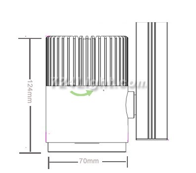 LED Spotlight 15W Cut-out 124MM Diameter 5" White Recessed LED Dimmable/Non-Dimmable LED Ceiling light