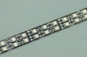 Black Double Row 39.3inch 5050 RGB Rigid LED Strips 144LED 1Meter 12V DC Aluminium Rigid Strip Light