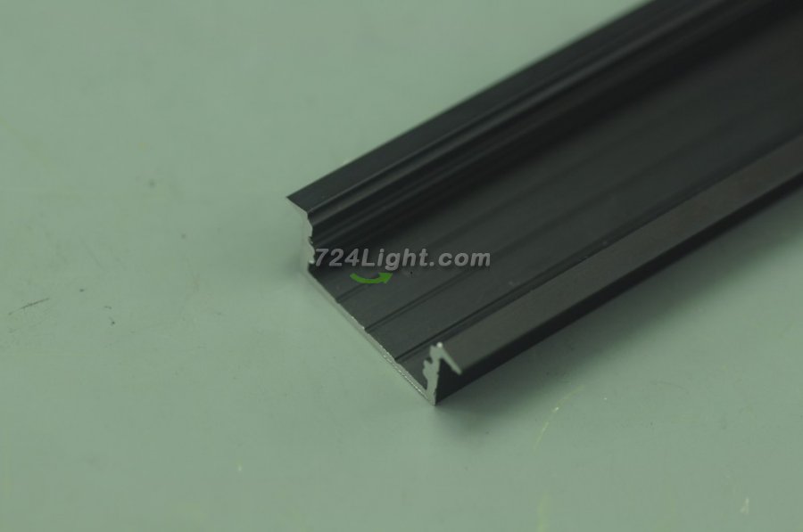 3 meter 118.1" Black Super wide 20mm Strip Recessed LED Aluminium Extrusion Recessed LED Aluminum Channel LED Profile