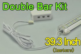 39.3inch 1Meter 36W LED Bar Fixture Double Row 5630 144LED 5040 Lumens Cabinet LED Bar Light Kits