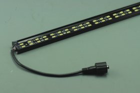 Black 1.2Meter Double Row Waterproof LED Strip Bar 48inch 5630 Rigid LED Strip 12V With DC connector 168LEDs/M