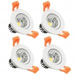 3W Dimmable LED Downlight CRI80 COB LED Ceiling Light Cut-out 2in/51mm 25W Halogen Bulbs Equivalent