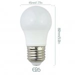 6 Pack 3Watt 250LM G4 LED Bulb Light (25W Equivalent) E27 Screw Base 100-240V AC Non-dimmable 50mm White Light LED Globe