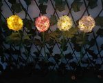 Solar Ball Chrysanthemum Light Outdoor LED Garden Garden Ground Plug Decorative Light