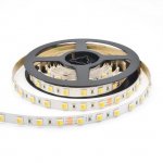 12V Dual White LED light Strip, 16.4FT/5Meter SMD5050-300 60 LEDs Per Meter 2 in 1 Color Temp-Adjustable Flexible LED Strip Light
