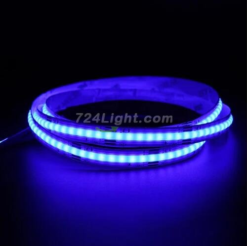 Multi-colors FCOB LED Strip 16.4FT/5M Dot Free 432LEDs/M 10W/M 12V RGB LED Light Tape