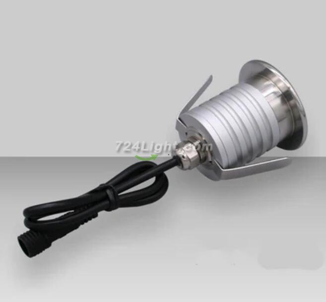 4PCS Pack 3W IP67 Waterproof LED Underground Light DC12-24V Stainless Steel Aluminum Outdoor Anti-Glare Honeycomb LED Step Light