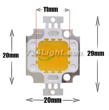 EPILEDS 10W High Power LED Chip 800 Lumens 30*30mil For Diy LED light