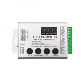 Aluminum Shell LED Controller 4 Key RF Wireless Remote Pixel SPI Controller for Addressable Dream Color RGB/RGBW LED Lights DC5-24V