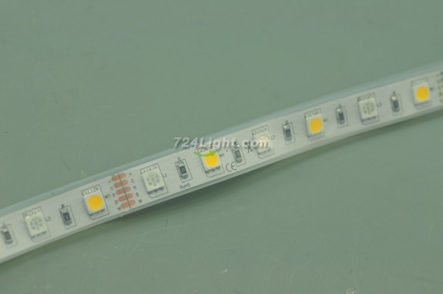RGB White LED Strip light IP68 5050SMD Color change with white color 5meter(16.4ft) 300LEDs