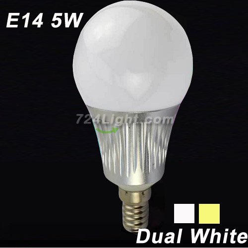 85-265V Milight 2.4G Wireless E14 5W Color Temperature 3000K-6000K Adjustable LED Bulb Lamp Brightness Adjust Dual White LED Bulb