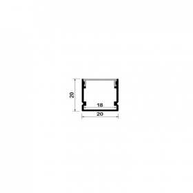 2020 Cabinet Office Continuous Light 18 Wide PCB Linear Light Hard Light Strip Aluminum Slot Shell Kit