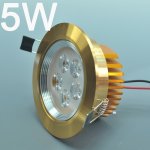 5W CL-HQ-03-5W LED Downlight Cut-out 90.5mm Diameter 4.3" Gold Recessed Dimmable/Non-Dimmable Ceiling light