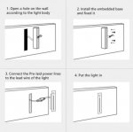 2PCS Pack 3W AC100-240V IP65 Waterproof LED Wall Light LED Stair Lights
