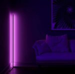 RGB Corner Floor Lamp Nordic Modern LED Floor Lamp Ambient Light w/ Remote Controller