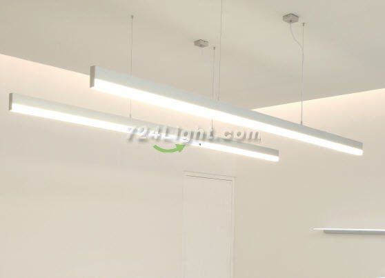 2.5 meter 98.4" Suspended LED Aluminum Profile LED Channel Suit 60mm Flexible LED Strips