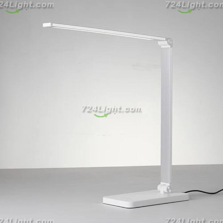 LED Desk Lamp with Wireless Chargers and USB Charging Port for Home Office, Desk Light withTimer for Reading, Study, Crafts