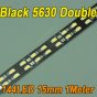 Black Double Row 39.3inch 5630 Rigid LED Strips 144LED 1M 15mm 12V DC Aluminium Rigid Strip Bar light