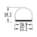 plastic Waterproof LED Channel IP65 led profile housing For 20mm Flexible Strip light