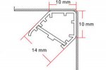 V LED Aluminium Channel 1 meter(39.4inch) LED Profile For Counter