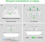 LED Ceiling Light Fixture Flush Mount, 12 Inch 24W, Indoor LED Ceiling Lights, 3200LM Bright Square LED Ceiling Light, Flat Slim Lighting Fixture for Bedroom Stairwell Hallway Kitchen