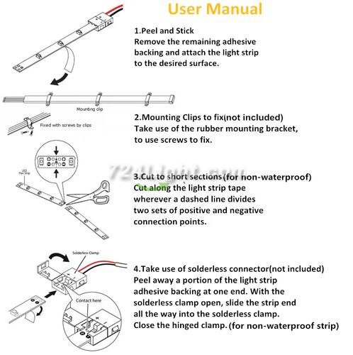 DC12V SMD2835-300-IR InfraRed 810nm LED Strip Light, 60LEDs 12W Per Meter IR LED Tape