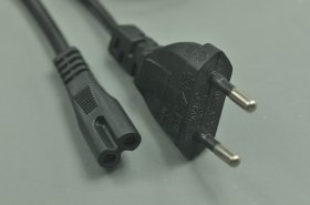 Original EU Power Cable Cord For LED Strip Lights 2 Prong