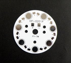 7W LED High Power Aluminum Plate 7 Series Connections Diameter 50mm Bulb Circuit Board