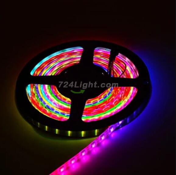 DC 5V SK6812 Individually Addressable LED Strip Light 5050 RGBW 16.4 Feet (500cm) 60LED/Meter LED Pixel Flexible Tape White PCB