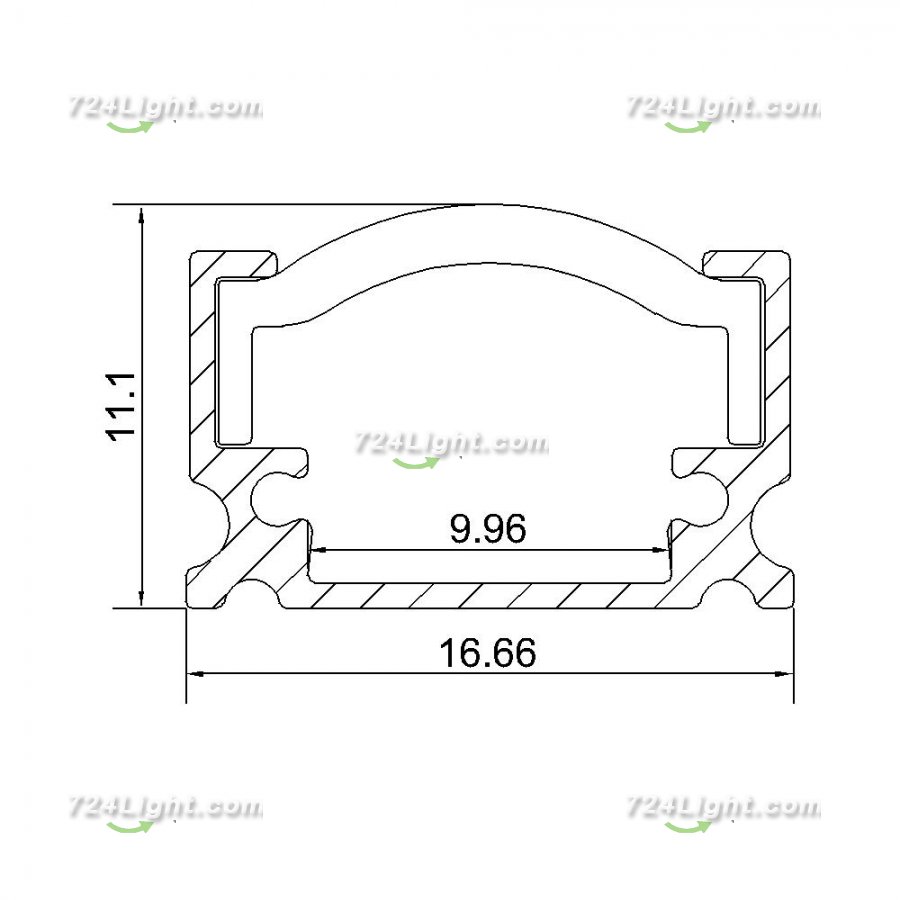 Adjustable led Aluminum Extrusion for strip light with holder