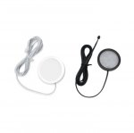 A-Series 4 Pack (4*2W) Dimmable CRI 90 Ultra Thin LED Under Cabinet Puck Lights With Dimmer & Power Adapter,All Accessories Included