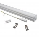 10Pcs Pack /2FT/3FT/4FT/5FT Line Voltage AC T5 LED Tube Light with Milky White cover