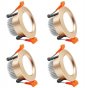 4 Pack 2 Inch LED Dimmable Downlight, 3W(35W Halogen Equivalent) Gold Trim LED Ceiling Light