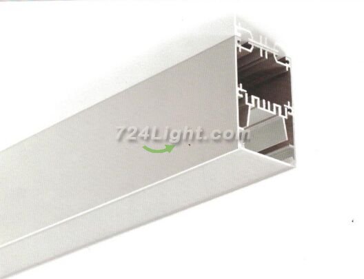 1 Meter 39.4\" Suspended LED Aluminum Profile LED Channel 75mm(H) x 50mm(W) suit for max 27.4mm width strip light
