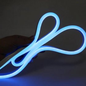 65.6FT (20Meters) LED Neon Rope Lights 8x16(mm) Neon LED Strip Lights 8Watt 120LEDs/M Flexibl 110V/220V AC Rope Lights Waterproof, Custom Cuttable Neon Lighting for In&Outdoor