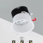 3Watt 55mm (2.17'') Cutout COB LED Ceiling Light, Anti-Glare Tilt LED Spotlight Twist LED Recessed Downlight, Spotlight Kit